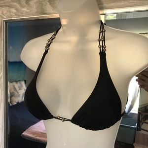 Victoria secret black bikini top NWT